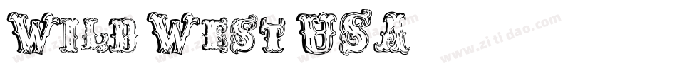Wild West USA字体转换